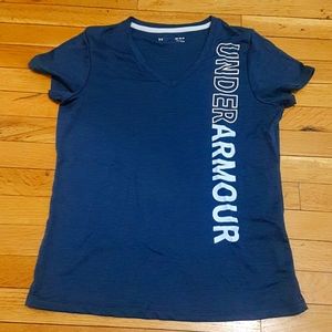 Blue under armour shirt (heat gear) size medium